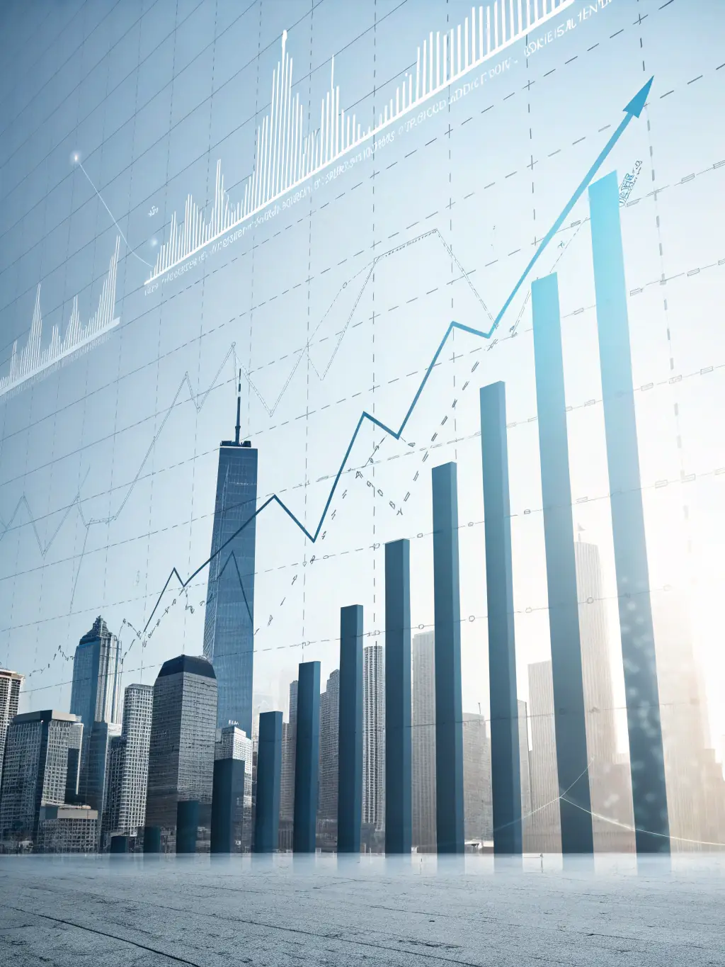 An image of a growing graph with upward trending arrows, representing the 'Growth Accelerator' program.